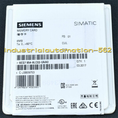 Scheda Di Memoria Siemens 6ES7954-8LE02-0A0 12MB Usata – 30 Giorni Garanzia