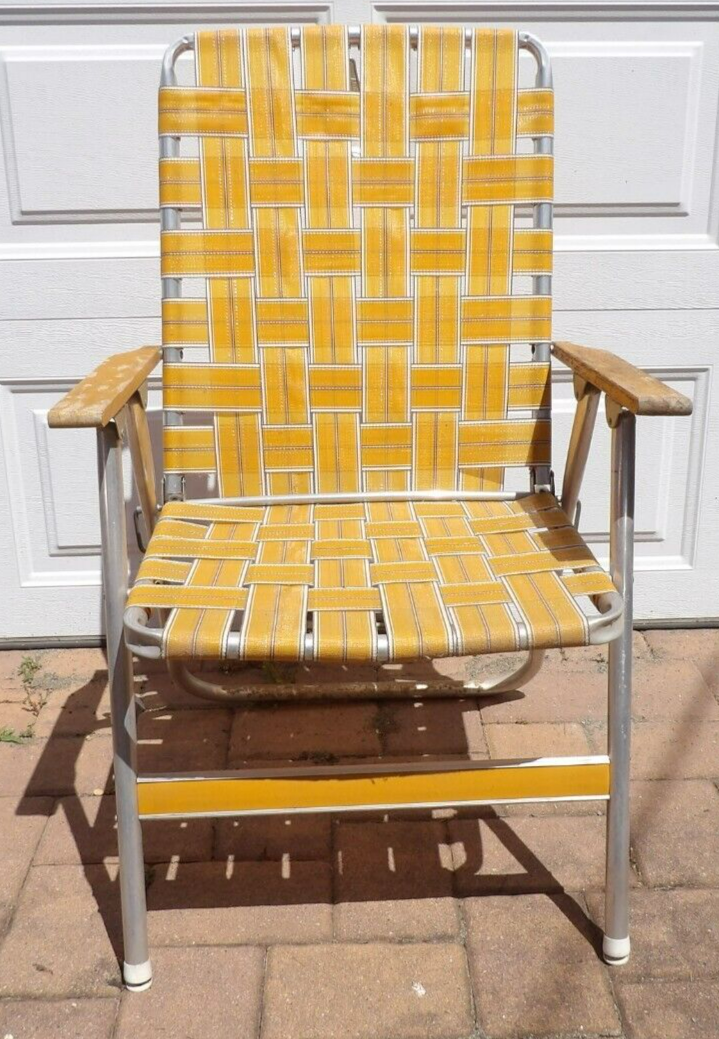1970s USA製　Vintage lawnchair ビーチチェア LAWN CHAIR VINTAGE 1970年〜1980年代 ホワイト系 | MILMOUN