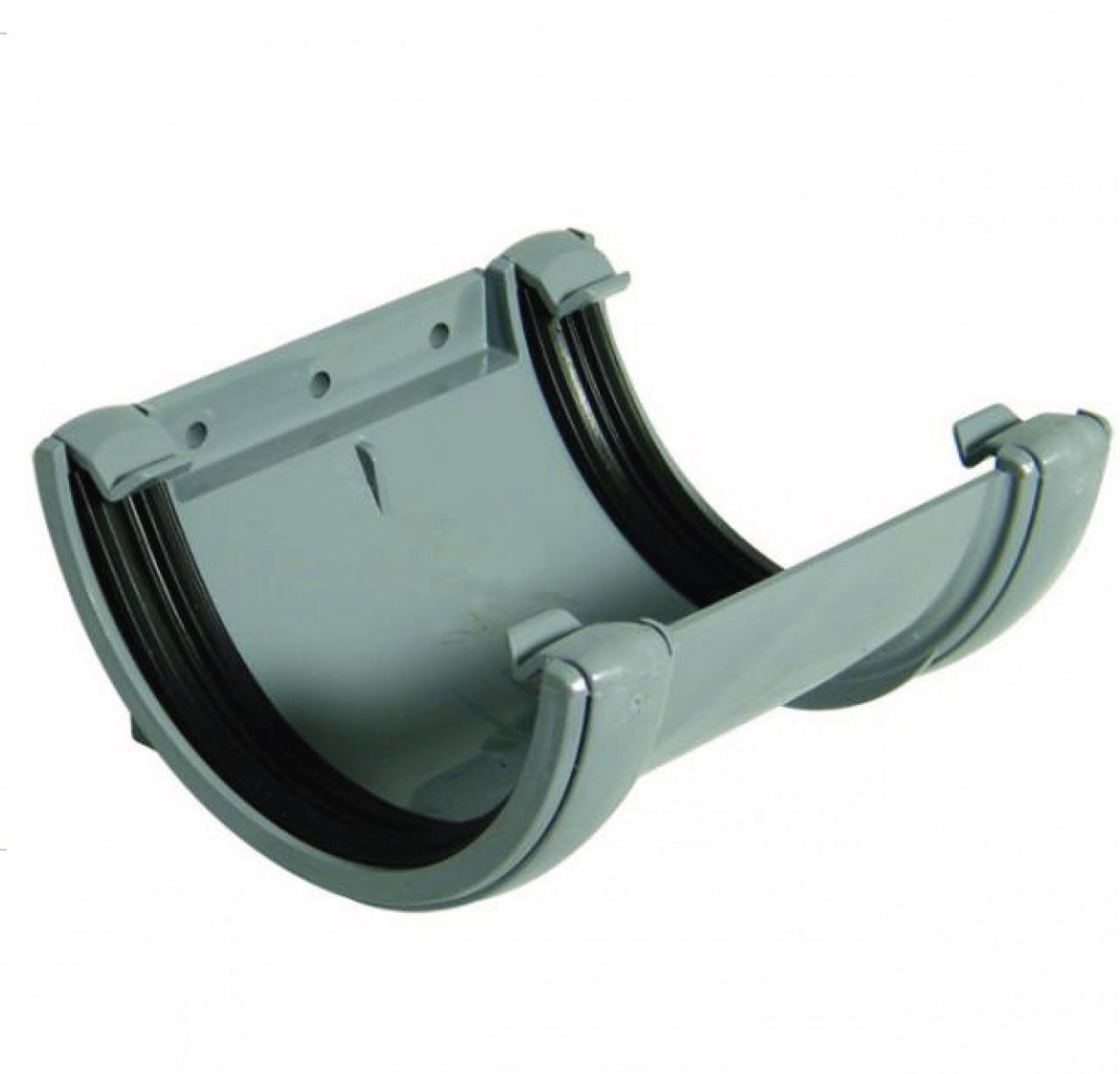 Floplast Half Round Guttering Downpipes Fittings 112mm Grey