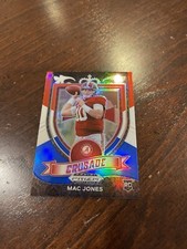 2021 Panini Prizm Draft Picks - Crusade Red White & Blue Prizm #170 Mac Jones...