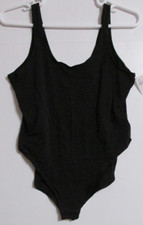Women's Old Navy Scoop Neck Tank Snap Bodysuit Black Size XL