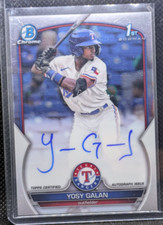 2023 Bowman Chrome 1st AUTO Yosy Galan #CPA-YGA Rangers