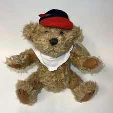 Vintage (1996) 10" BRASS BUTTON PLUSH BEAR-TULLY Pickford Bears Ltd.