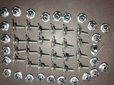 6 pcs NORS body side door moulding clips sealer nuts 1-1/8 to 1-3/8