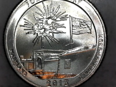 2013-D Fort Mc Henry  America The Beautiful Washington Quarter  US Mint UNC Roll