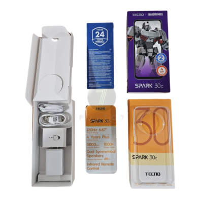 Tecno Spark 30C, 256GB/4GB, GSM Factory Unlocked, Orbit Black