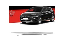 Türleisten Türschutzleisten für Hyundai Bayon Edelstahl ab 2021 4 tlg Silber