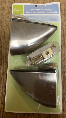 Brushed Nickel Shelf Grip Real Organized #160406 (2D) | eBay