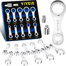 12pcs Torque Adapter Set Sae 516 38 716 12 916 58 1116