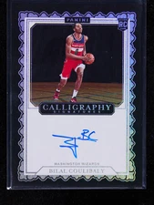 Bilal Coulibaly 2023-24 Panini NBA Hoops RC Auto Calligraphy Signatures SSP (b)