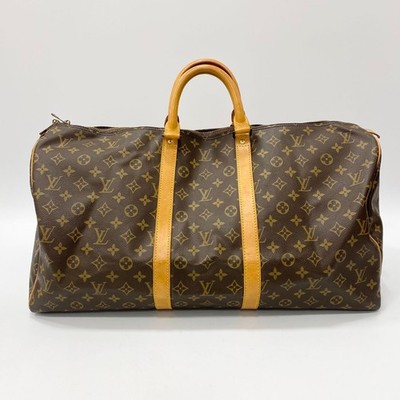 Original LOUIS VUITTON Monogram Keepall 55 Boston Tasche M41424 Gebraucht LV #2