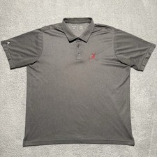 Alabama Crimson Tide Polo Shirt Mens 2XL Gray Antigua Performance Stretch NCAA