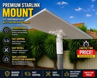 Starlink roof pole mount GEN 3/4 Standard dish kit for 25 - 60mm POLE