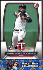 Simeon Woods Richardson 2023 Bowman #95 Minnesota Twins Rookie RC