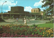 AK Herne Ruhr - Kulturzentrum, Kreuzungsbereich - 1981 gel. Herne-Werbestempel!