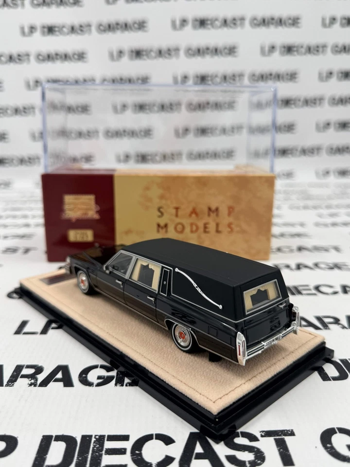 STAMP MODELS 1980 Cadillac Superior Hearse Black 1:43 Scale Resin Model - Image 3 of 3