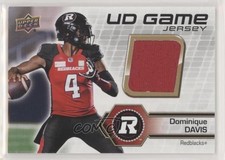 2021 Upper Deck CFL UD Game Jersey Dominique Davis #UD-DD 7e6