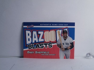 2004 BAZOOKA BLASTS BAT RELICS CARD#BB-GS[24] GARY SHEFFIELD-NEW YORK YANKEES
