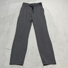 Lululemon On The Fly Pant Women 2 Gray Heathered Drawstring Tapered
