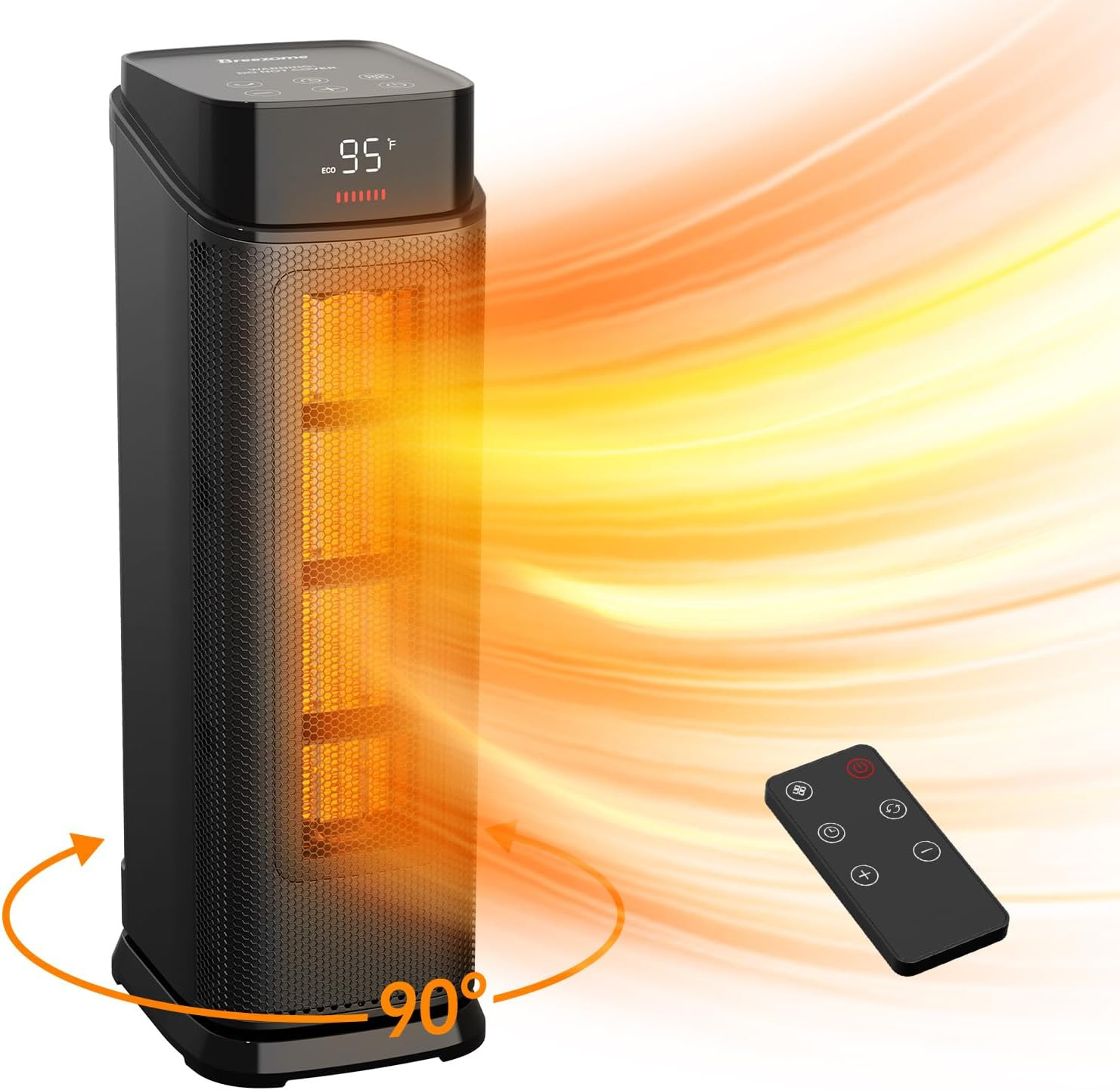 Space Heater Indoor, 1500W PTC Portable Electric Heaters for