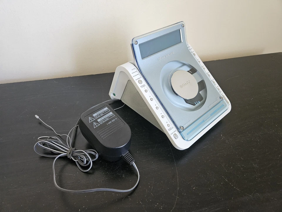 Sony Dream Machine ICF-CD855V Clock Radio CD Player Blue Working Tested! - Image 2 of 4