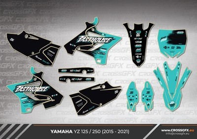 2015 2016 2017 2018 2019 2020 2021 YZ 125 250 Graphics Kit YAMAHA