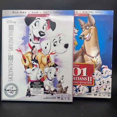 Disney 101 Dalmatians + 101 Dalmatians II Blu-ray Lot Signature Collection