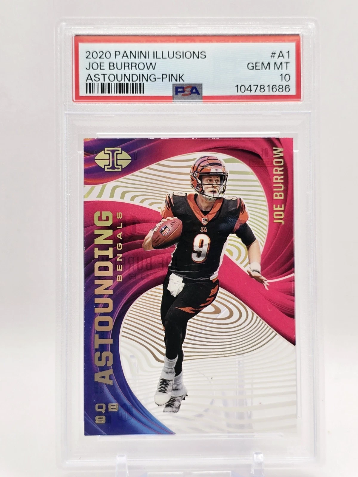 Joe Burrow Panini Illusions Astounding #A1 Pink