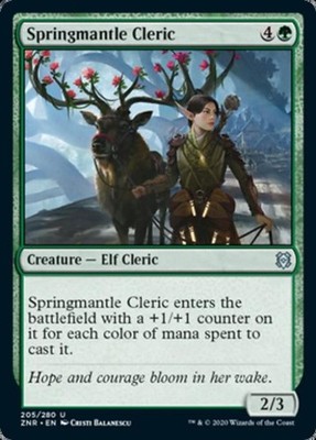 Springmantle Cleric - LP Foil U : Zendikar Rising