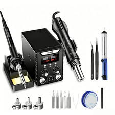 2 In 1 Soldering iron Station Kit Digital Hot Air Gun Rework Station 700W