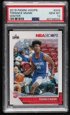 2019-20 Panini NBA Hoops Winter Terance Mann #245 PSA 10 GEM MT 00e8