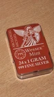 24 x 1g .999 Silver Bars - Archangel Michael Design  Wessex Mint - Sealed Case
