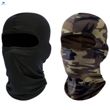 ROXUN Ski Mask Balaclava Shiesty, 2 Pack Neck Gaiter One Size, Black+camo 