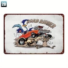 Vintage Road Runner Coyote Hot Rod Tin Metal Signs Home Décor 8x12