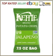 Kettle Brand Jalapeno Kettle Potato Chips, Gluten-Free, Non-GMO, 7.5 oz Bag