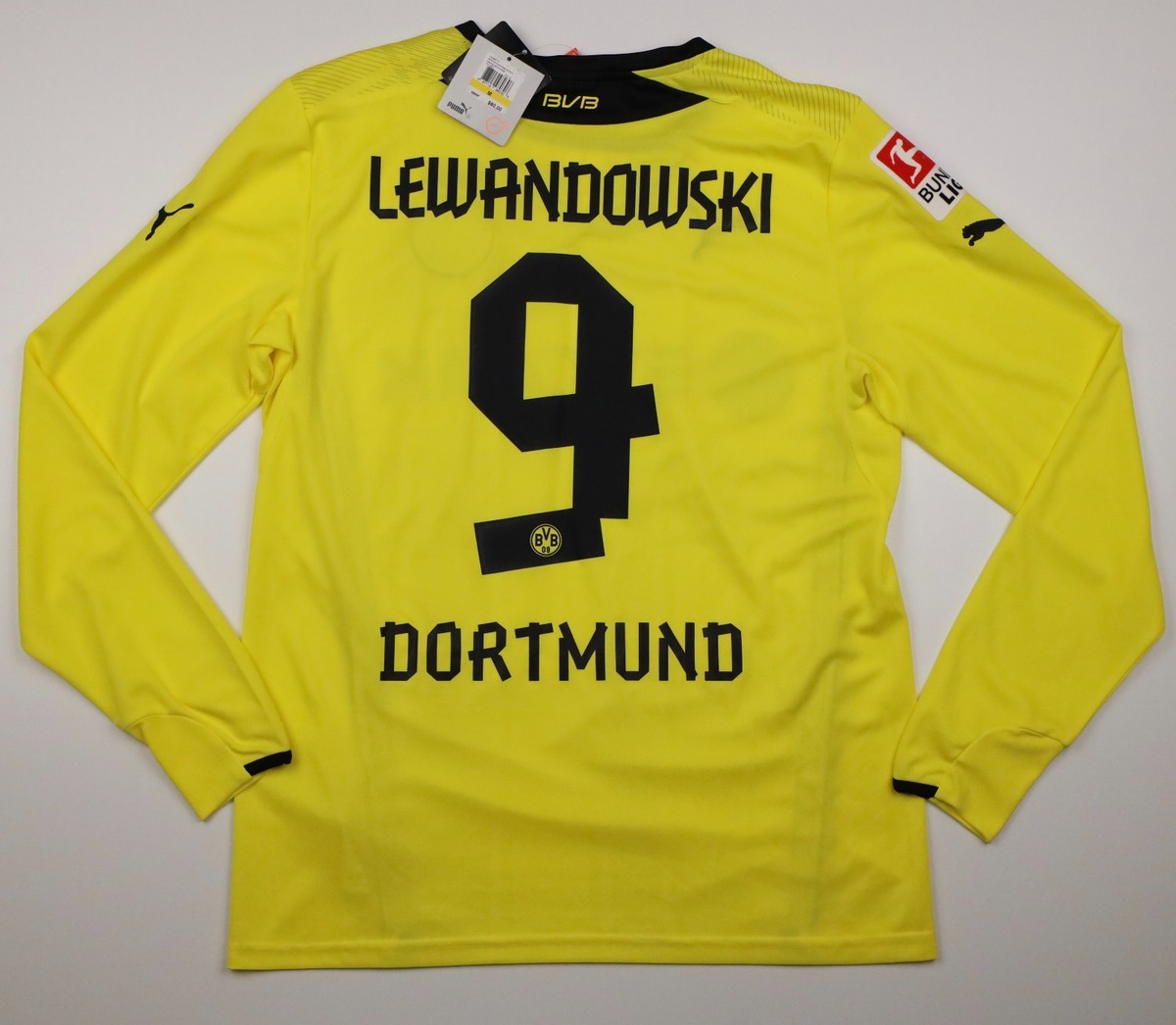 Borussia Dortmund 13/14 Home Long Sleeve Puma Jersey Lewandowski