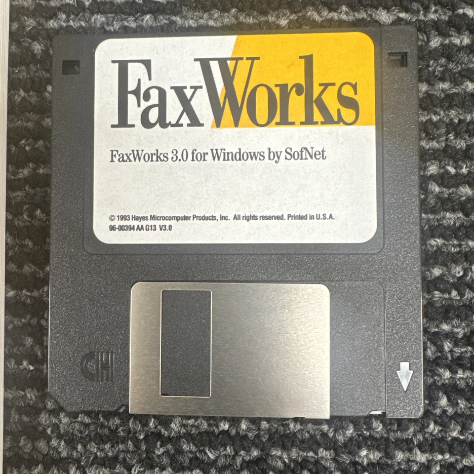 FaxWorks 3.0 for Windows by SoftNet ~ 3.5" disks 1993 w/USER'S GUIDE - Image 2 of 3