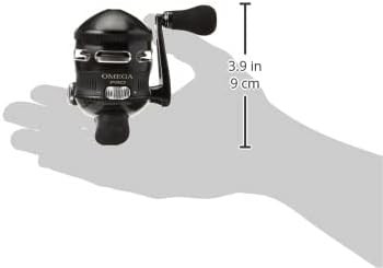 Zebco Omega Pro Spincast Fishing Reel, Dual Ceramic Pick-up Size 20, Black 