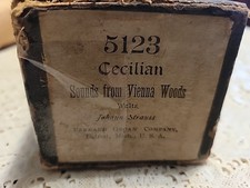 CECILIAN 5123 PLAYER PIANO ROLL STRAUSS' SOUNDS FROM VIENNA WOODS