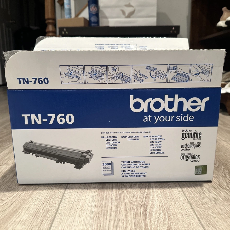 Brother MFC-L2710DW Multi Function Printer Lot W/ Used Drum And Toner TESTED - Image 3 of 4