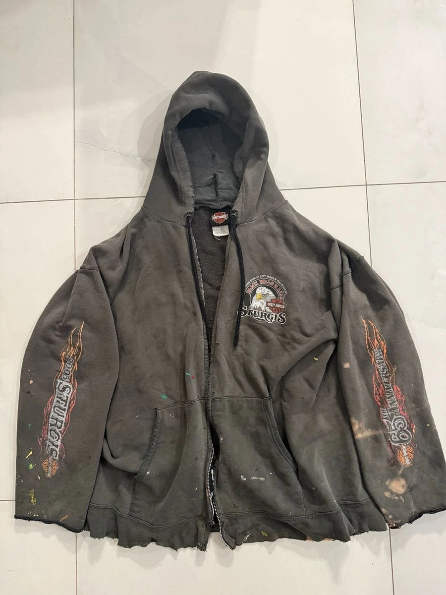 harley davidson zip up hoodie products for sale | eBay