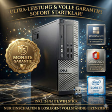 Multimedia Computer Intel i7 4.0GHz, 32GB Ram, 1TB SSD, Office, Win11, WIFI +DVD