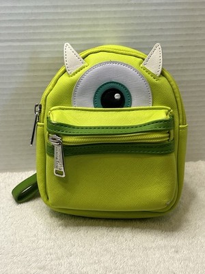 Disney Parks/Monster U Loungefly Mini-Backpack Mike Wazowski Wristlet/Belt Bag