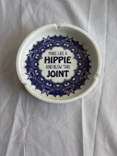 Ashtray Make Like a Hippie Blow This Joint Ceramic Trinket Tray Urban Outfitters