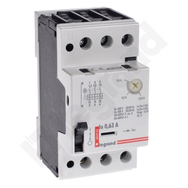 M250 Motor Circuit Breaker 0.63A 2.5M 230V AC