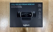 Logitech C922 Pro HD Stream Webcam USB Autofocus Mic 1080p 30/60fps Black