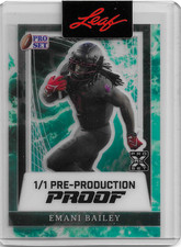 EMANI BAILEY 2024 Leaf Pro Set #1/1 PRE PRODUCTION PROOF rookie TCU Acetate