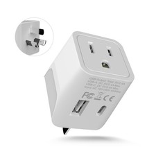 Ceptics Australia, Zealand, China Travel Adapter Plug - Dual USB Input - Ultra C