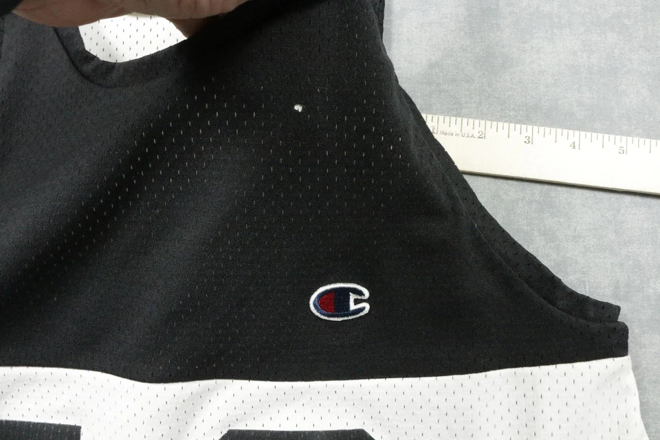 Винтажная мужская баскетбольная футболка Champion двусторонняя сетка средний размер сделано в США 90-е - Изображение 4 из 4