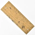 Antique 1917 WW1 Military Issue Wooden Map Rule Protractor by John Rabone & Sons
